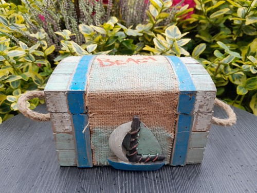 15cm schatzkiste beach holz - beach,
