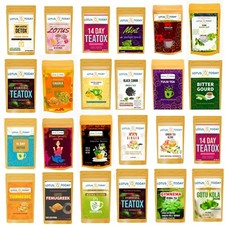 Lotustoday, Bio Kräutertee Gewürz Chai & Grüntee Sorten | 20 Teebeutel