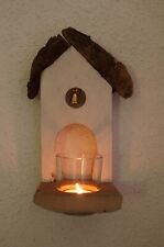 Treibholz von Sylt: Torbogen mit Kerzenglas und Glöckchen - märchenhaft !