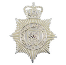 Polizei Mid-Anglia Constabulary British Bobby Helmet Abzeichen UK Helmabzeichen