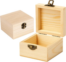 Holzkiste mit Deckel für