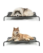 lionto Hundeliege Outdoor erhöhtes Hundebett Haustierliege Farbe & Größe wählbar