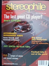 STEREOPHILE 8/98, BOW ZZ EIGHT HDCD, CONRAD JOHNSON KAV 50,CREEK 4330R,TARA LABS