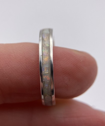 Opal inlay ring - opal,