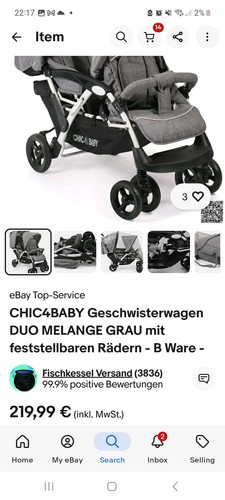 Chic4baby geschwisterwagen duo - geschwisterwagen,