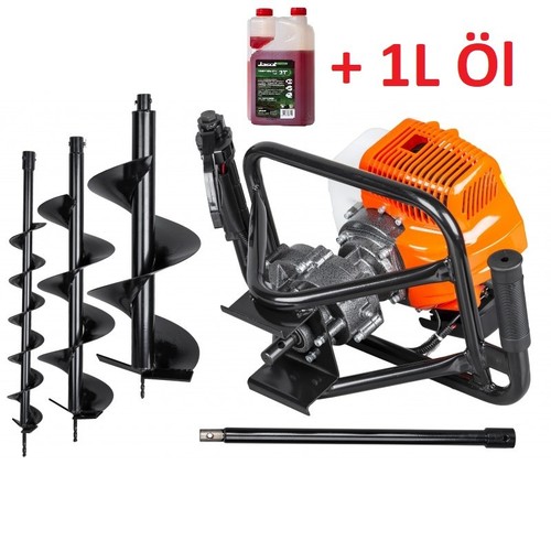 Benzin erdbohrer 52ccm 7ps - 52ccm, 6,7ps
