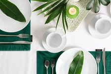 Elegante Tischdecke Samt