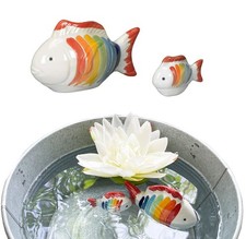 Teichdeko fisch aus porzellan - fisch,