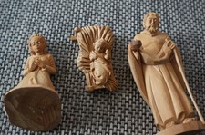 Krippenfiguren Holz  Erzgebirge Handgeschnitzt Alt  Heilige Familie