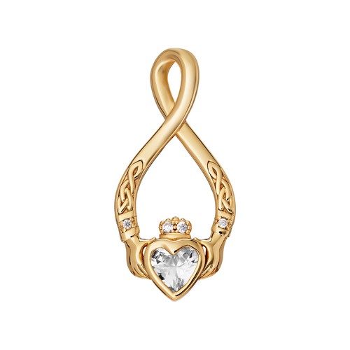 Keltischer claddagh anhänger - keltischer,