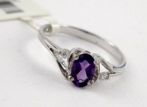 L11 amethyst ring oval schliff - amethyst,