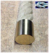 SEILENDKAPPE 40mm Messing für