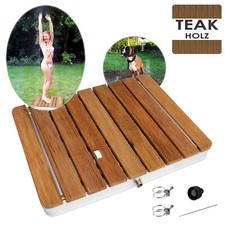 Gartendusche mit Platte aus