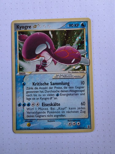 Kyogre gold star 112 113 - kyogre, 112/113