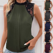 Bequeme Damen Weste mit Spitzendesign für Freizeit in verschiedenen Farben