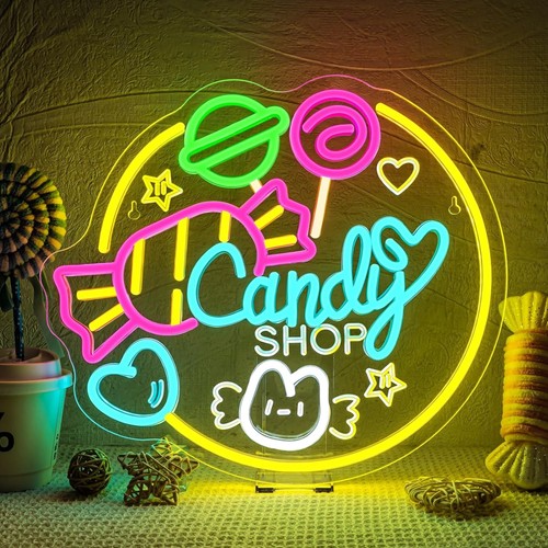 Candy shop neon schild led - shop,