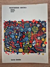 DDR Getränke- Speisekarte Interhotel Panorama Oberhof Nachttanzbar Kristall 1976