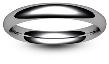 18ct WEISS GOLD 2 3 4 5 6 8mm WERBEN TRAURING hell mittelgroß SCHWERES GEWICHT