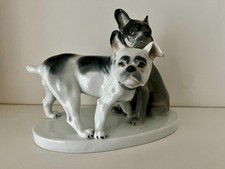 Porcelain dogs French bulldogs