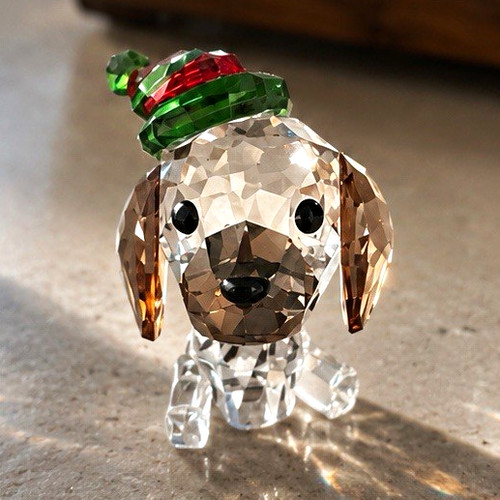 Swarovski kristallfigur hund - swarovski,