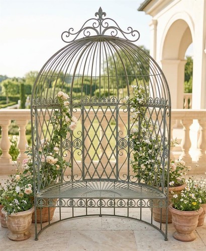 Metall garten sitzbank - garten,