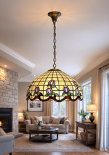 XXL DECKEN LAMPE TIFFANY STIL