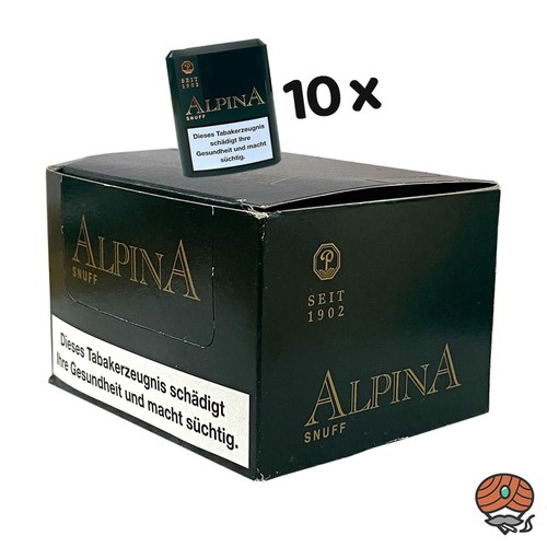 Alpina snuff schnupftabak dose - alpina,