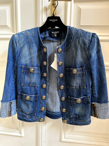 Balmain blazer jacke jeans - blazer,