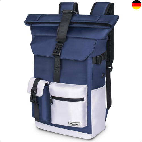 Rolltop rucksack 27l groß - rolltop,