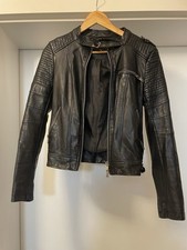 Lederjacke Damen Schwarz XS