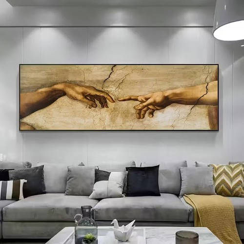 Leinwanddruck hand gottes - hand, adam