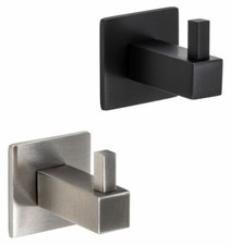 Garderobenhaken Edelstahl Kleiderhaken eckig Wand Garderobe Design Wandhaken