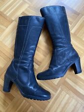 Timberland Stiefel Gr. 39 kniehoch schwarz wasserfest Leder Profilsohle