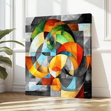 Abstrakte Leinwandbilder Bunt