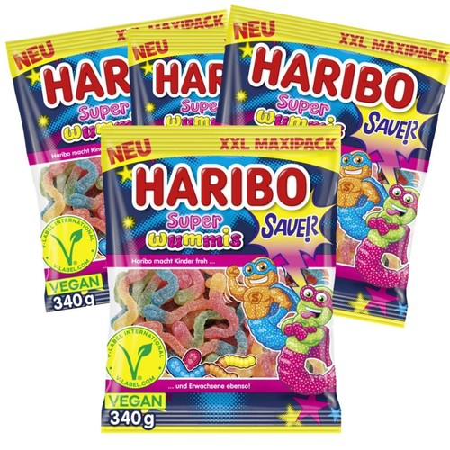 Haribo super wummis sauer - wummis, 4x
