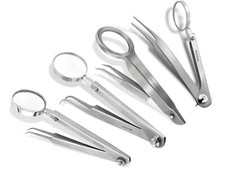 Zeckenpinzette mit Lupe