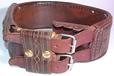 ♛ Alter & seltener Kinder Zirm gestickter Ranzen- Trachten Gürtel ♛