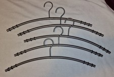 5 Kleiderbügel aus Edelstahl mit Antirutschgummi