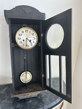 Antiker 30” Holz-Wanduhr