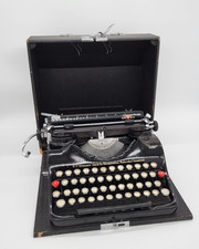 Groma Schreibmaschine Schwarz funktionsfähig Vintage mechanisch Retro