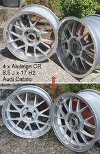 4 Alufelgen, silber, Tiefbett, CR 85 V2 - 8,5 x 17 H2 gebraucht