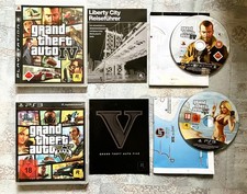 Grand Theft Auto 4 + 5 - GTA IV + V OVP + Anleitung + Maps - Playstation 3 PS3