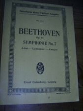 Partitur:Beethoven Op.92 Symphonie No.7 *Payne *Eulenburg Nr.412 *gut *gebraucht