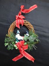 Türkranz  Weihnachten Weihnachtskranz  Weihnachtsmann Deko  Weidenkranz