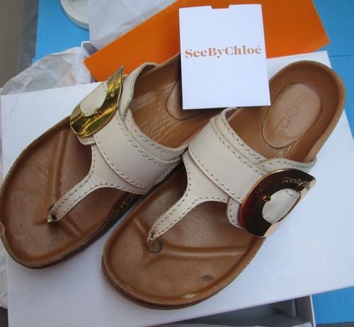 Chloé zehentrenner leder calf - chloé,