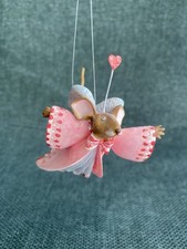 Krinkles Department 56 - Mini Valentine Ornament - Love Mouse