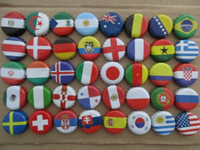 ***40 Kronkorken, Flaggen, verschiedene Länder, Sammeln, Basteln , Dekoration***