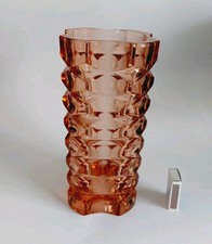 Große rosa LUMINARC Vase 70er