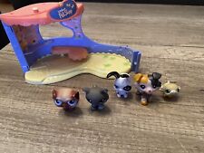littlest pet shop set 2 Hunde, Katze, Hase und Hamster, Klein Haus