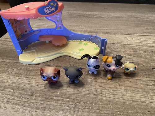 Littlest pet shop set - shop, hunde